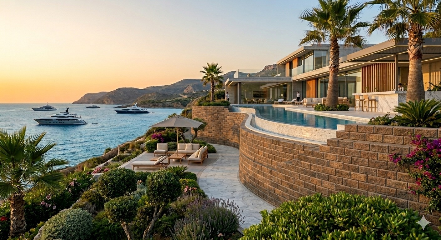 Kayan Stone retaining wall